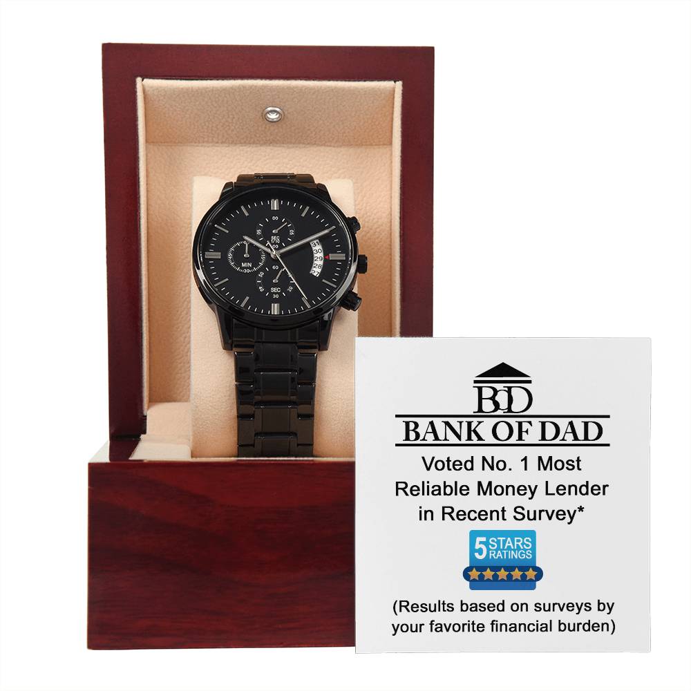 Metal Watch Gift For Dad - Financial Burden