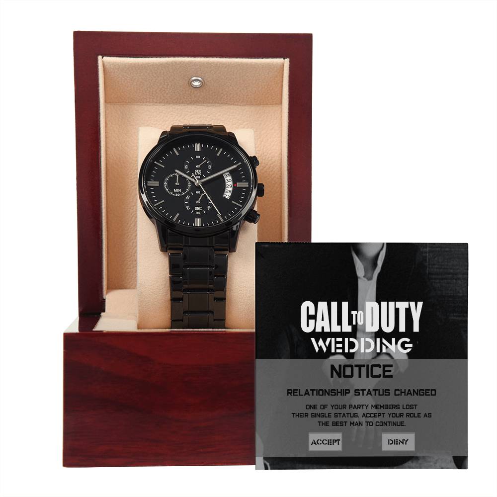 Wedding Gift For Best Man From Groom - Call To Duty