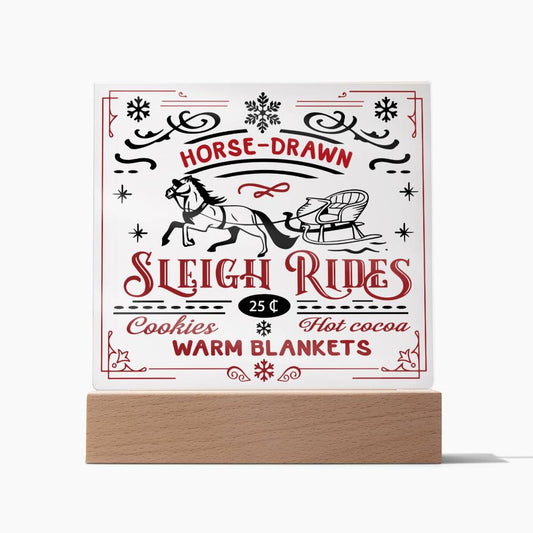 Christmas Acrylic Gift - Sleigh Rides