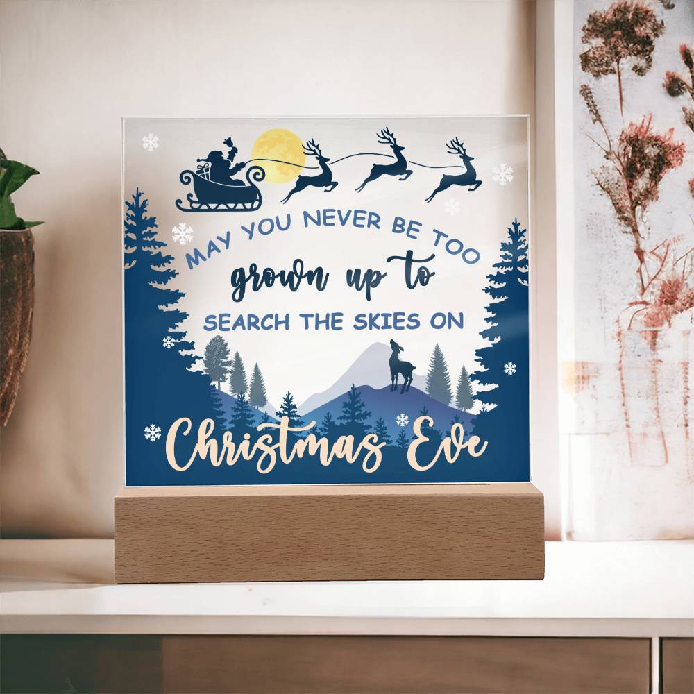 Holiday Acrylic Plaque Gift - Christmas Eve