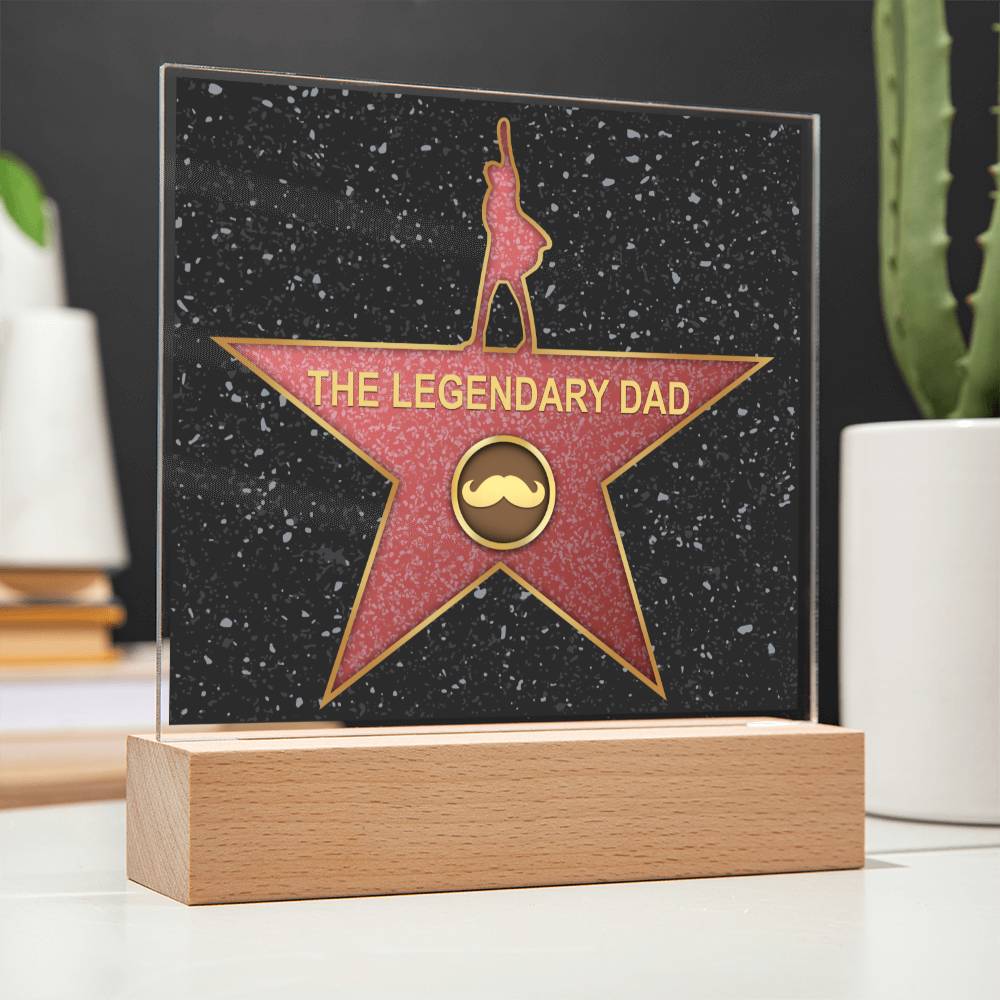 Acrylic Plaque Gift For Dad - The Legendary Dad