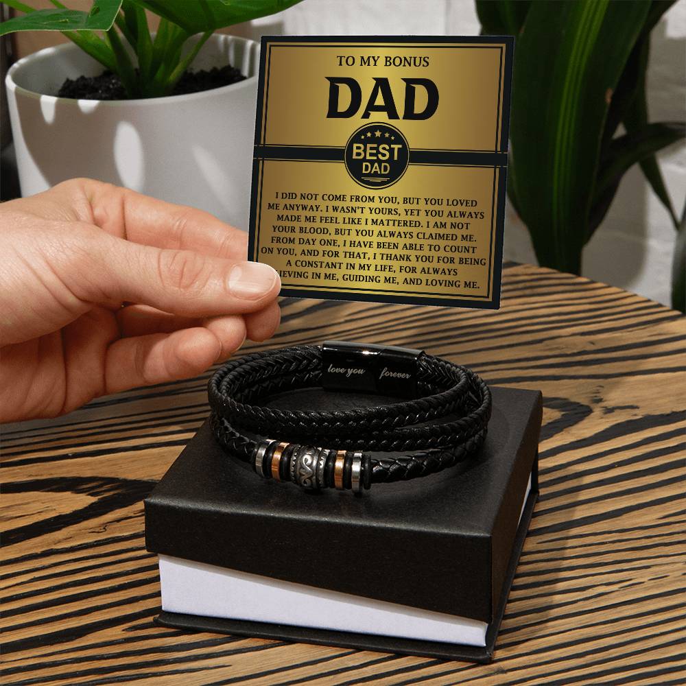 Bracelet Gift For Bonus Dad - Count On You