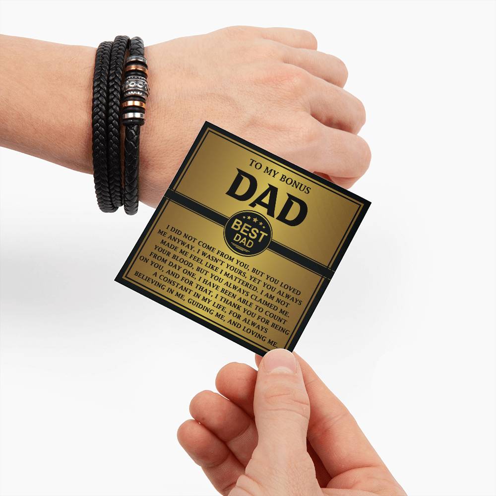 Bracelet Gift For Bonus Dad - Count On You