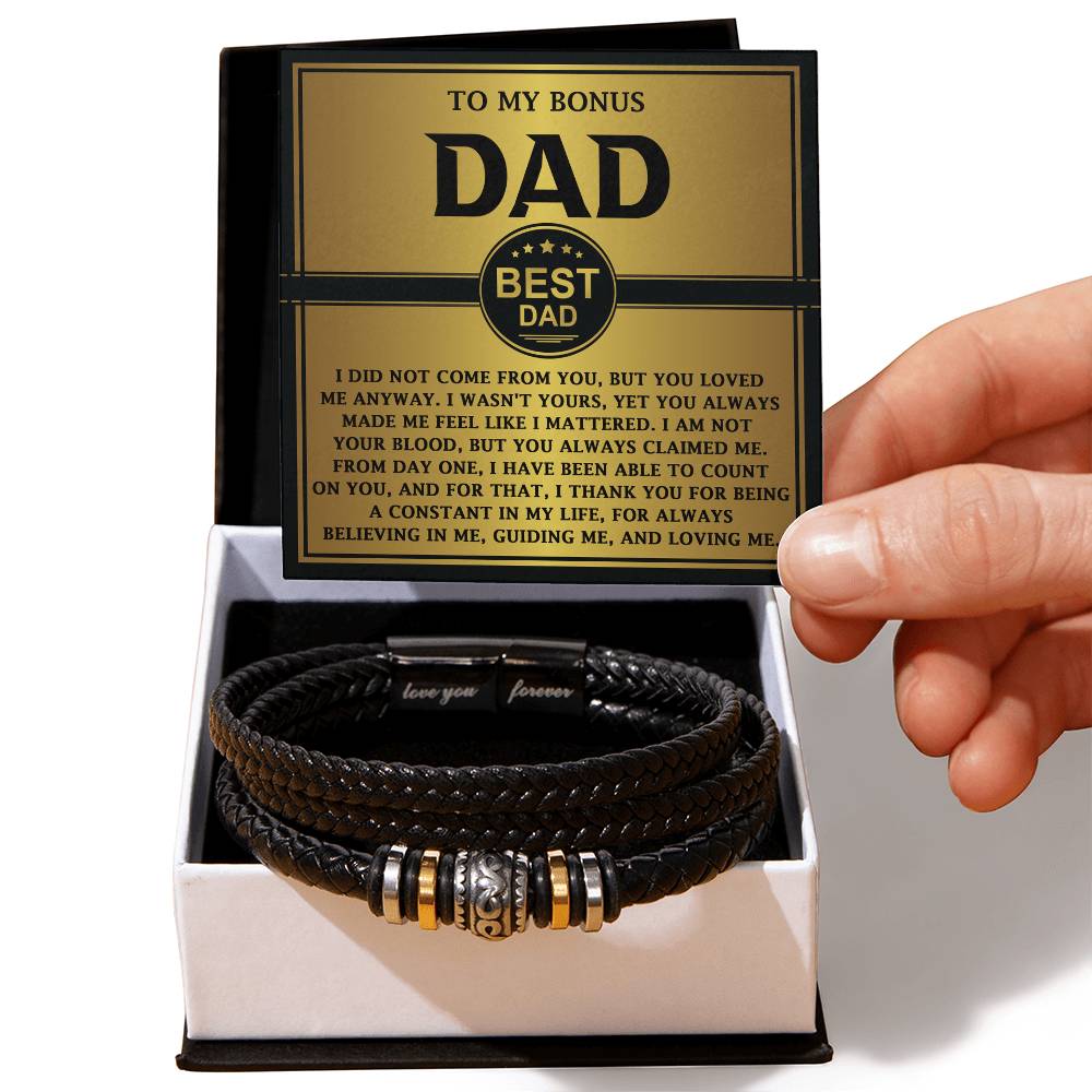 Bracelet Gift For Bonus Dad - Count On You