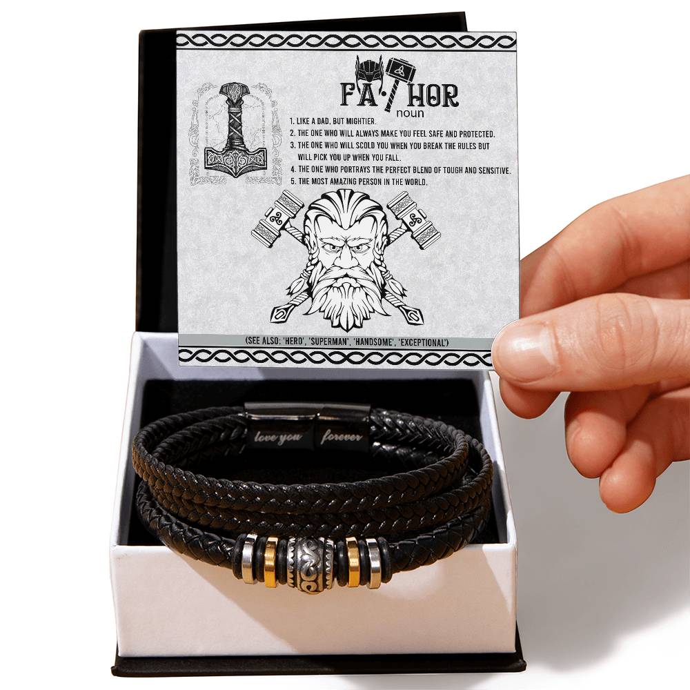 Bracelet Gift For Dad - FaThor Safe And Protected