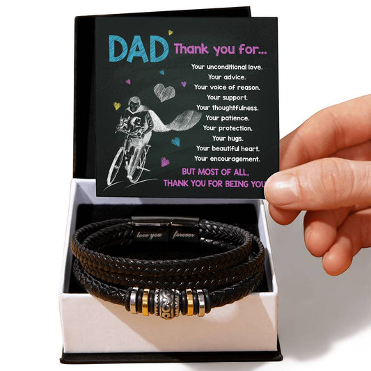 Bracelet Gift For Dad - Thank You For Being You