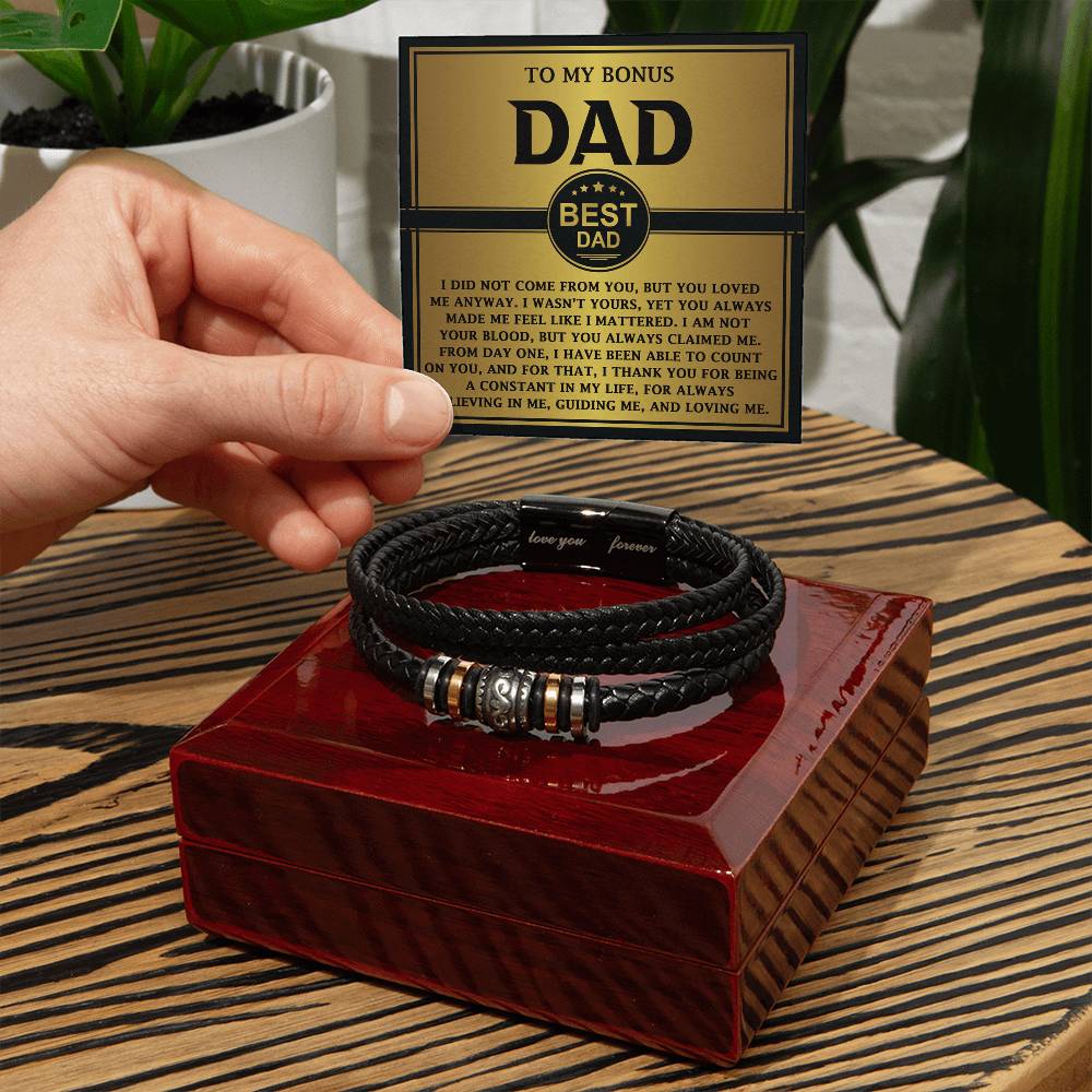 Bracelet Gift For Bonus Dad - Count On You