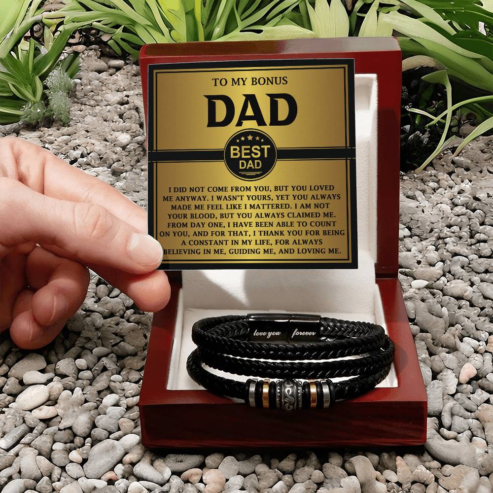 Bracelet Gift For Bonus Dad - Count On You