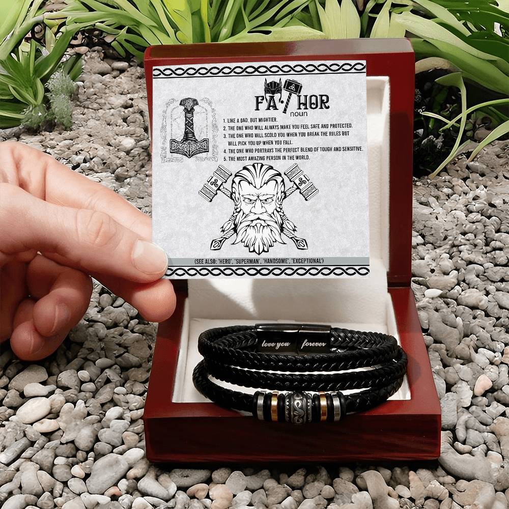 Bracelet Gift For Dad - FaThor Safe And Protected