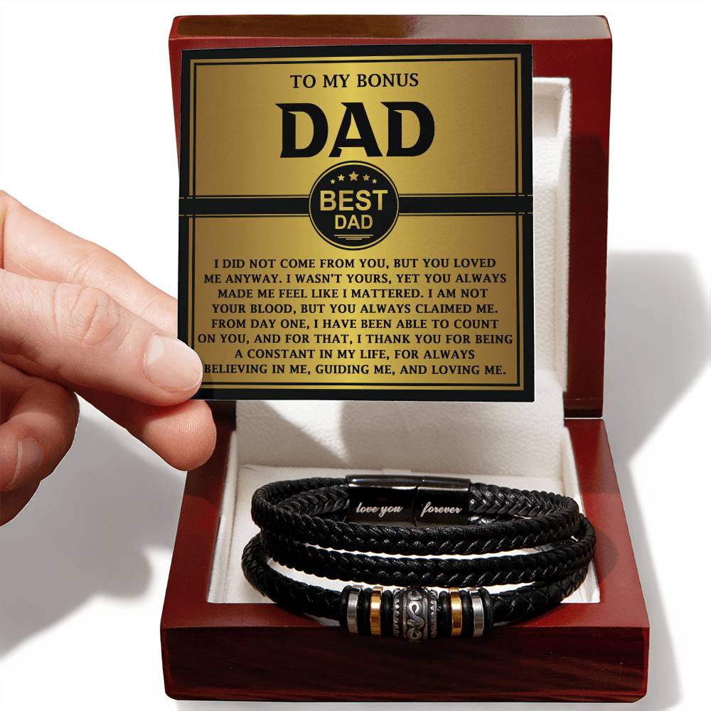 Bracelet Gift For Bonus Dad - Count On You