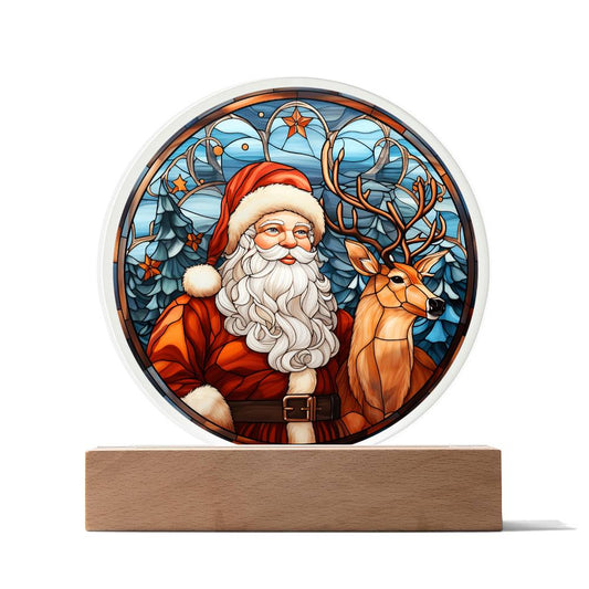 Christmas Acrylic Gift - Santa and Reindeer