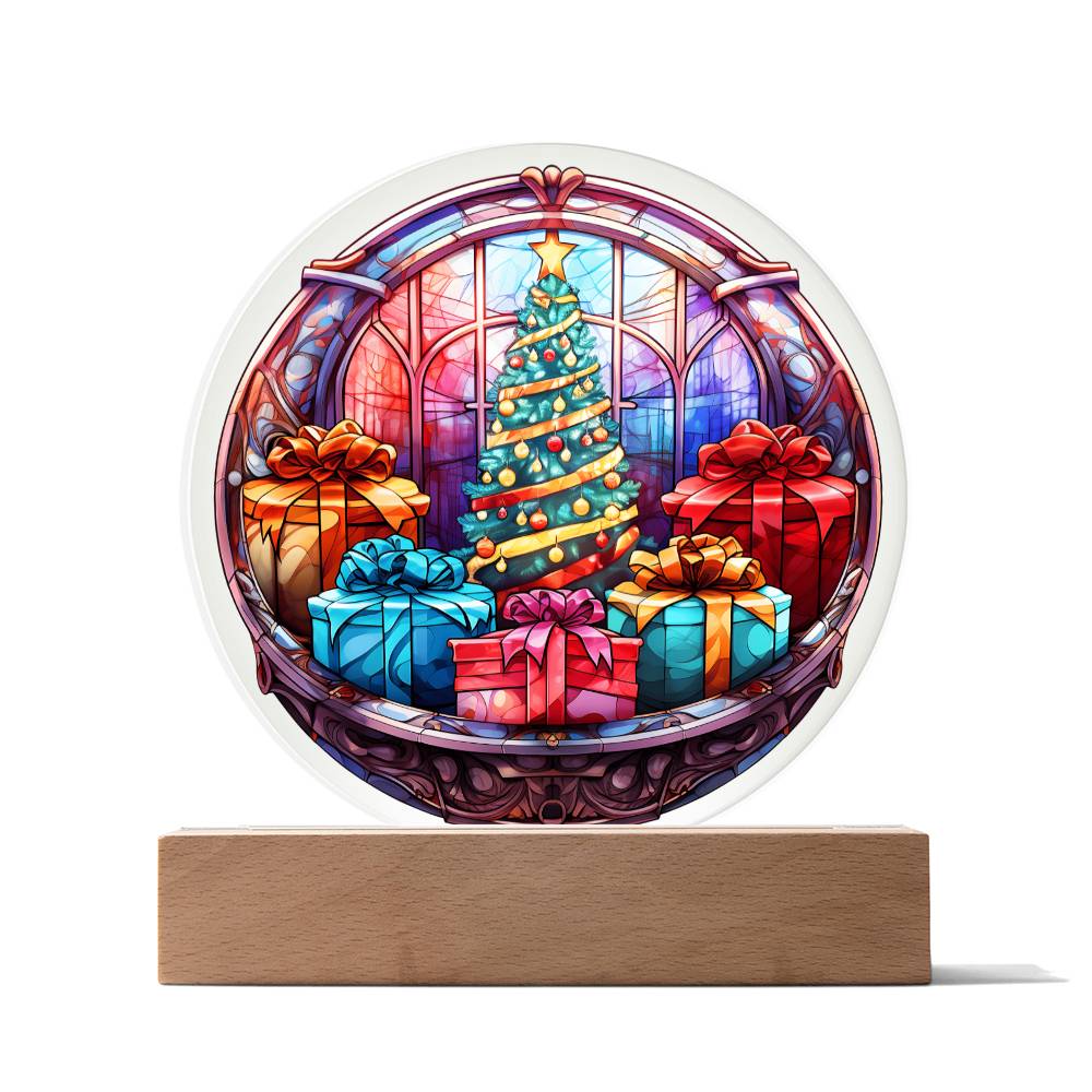 Holiday Acrylic Circle Gift - Christmas Presents