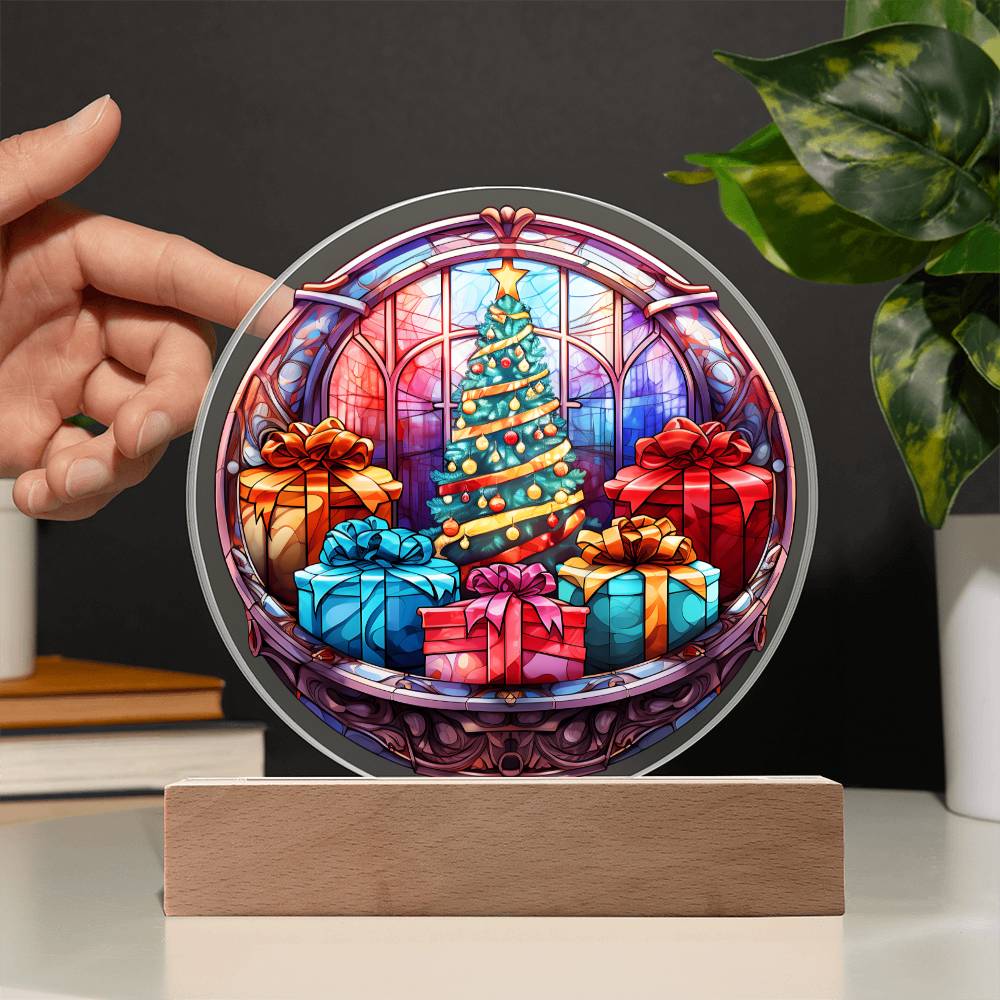 Holiday Acrylic Circle Gift - Christmas Presents