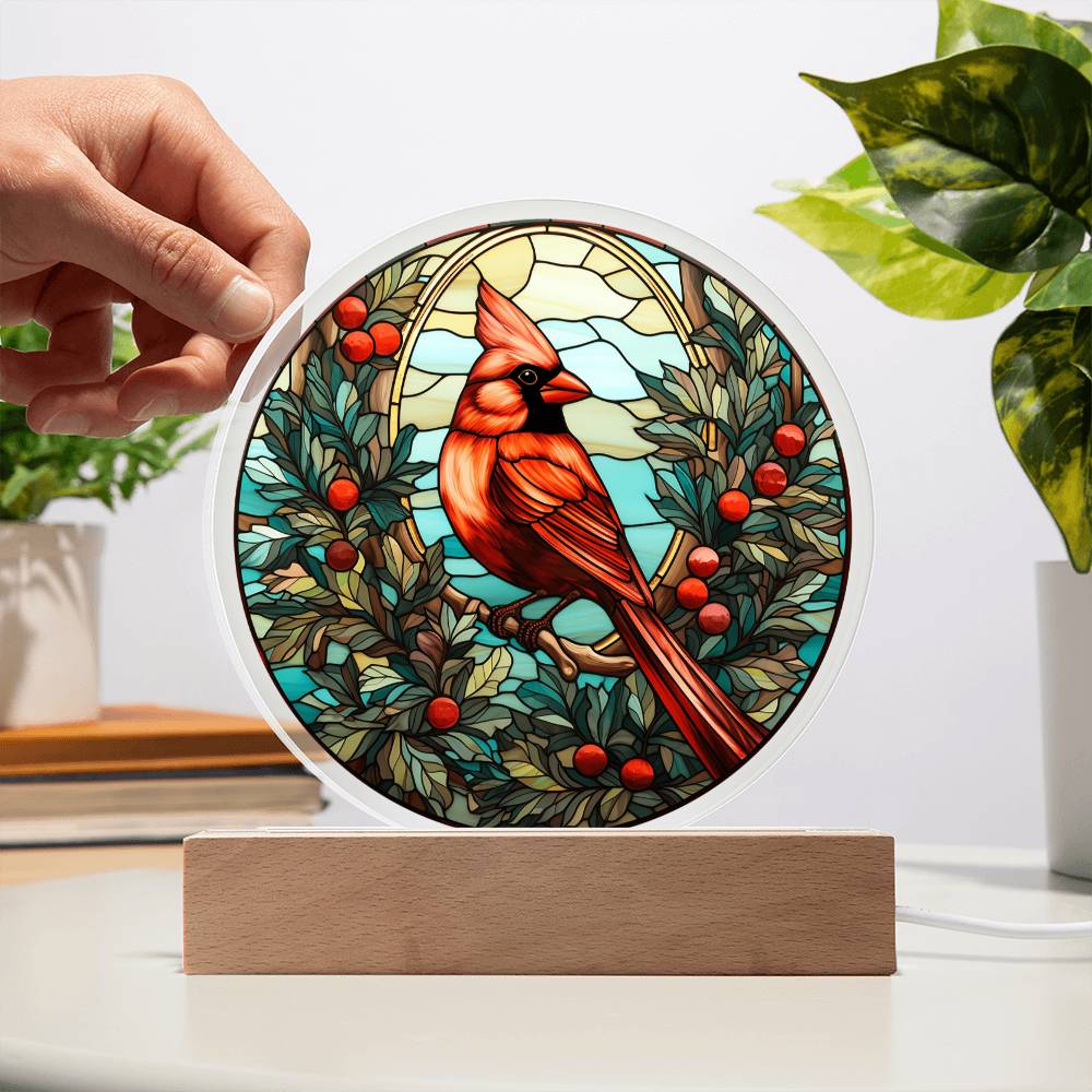 Christmas Acrylic Gift - Christmas Cardinal