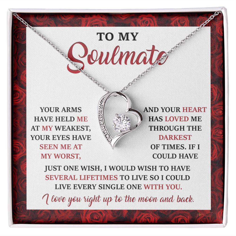 Valentine's Day Necklace Gift - Soulmate One Wish