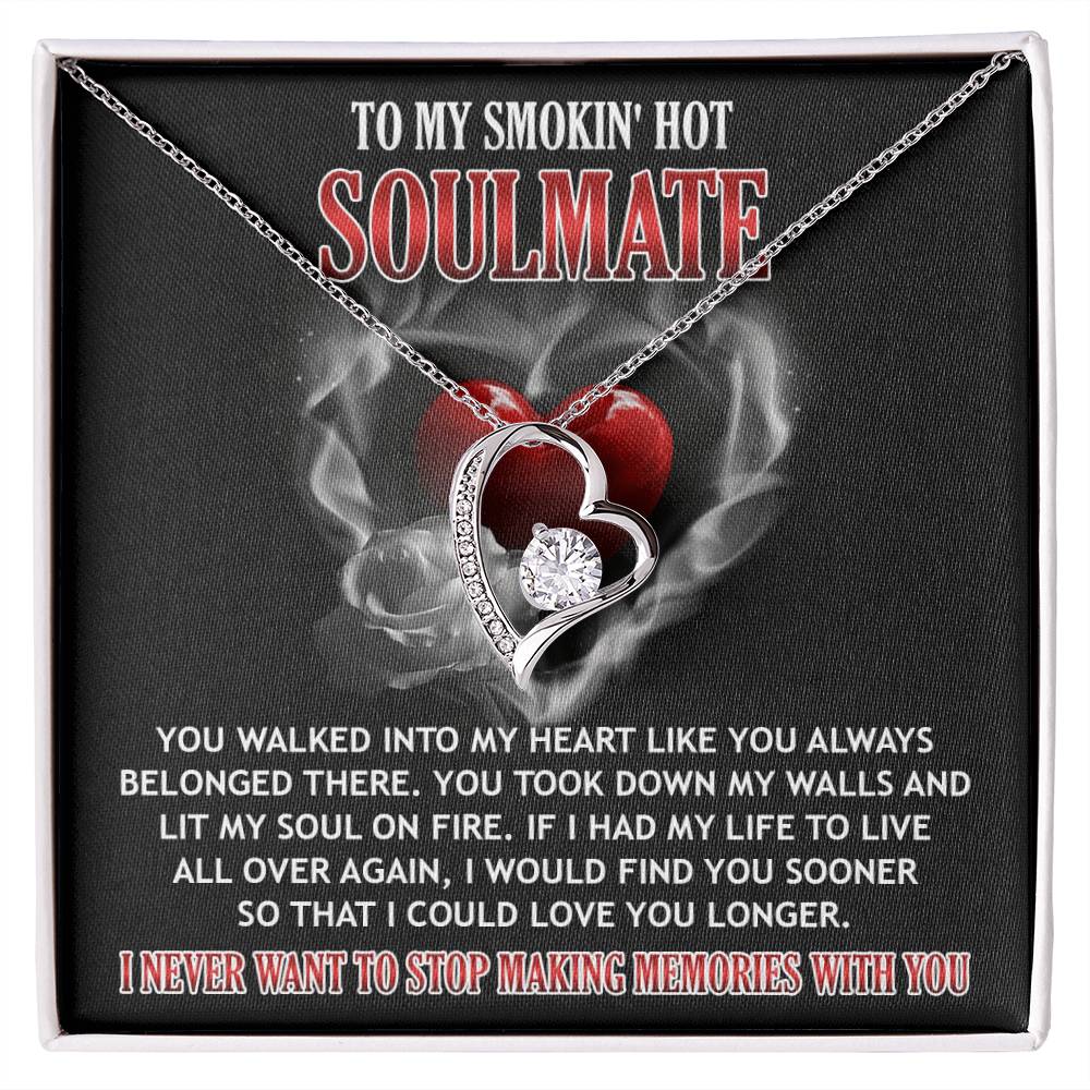 Valentine's Day Necklace Gift - Soulmate On Fire