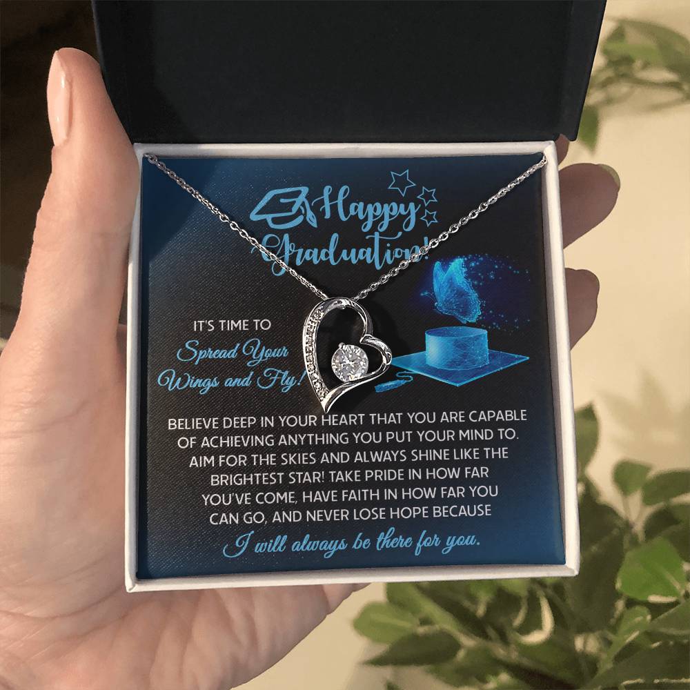 Necklace Graduation Gift - Spread Your Wings