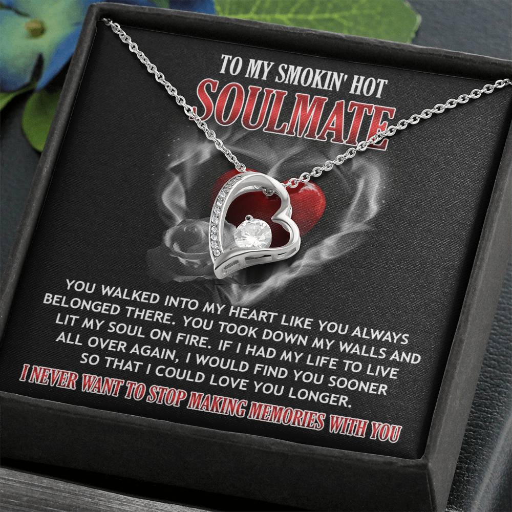 Valentine's Day Necklace Gift - Soulmate On Fire