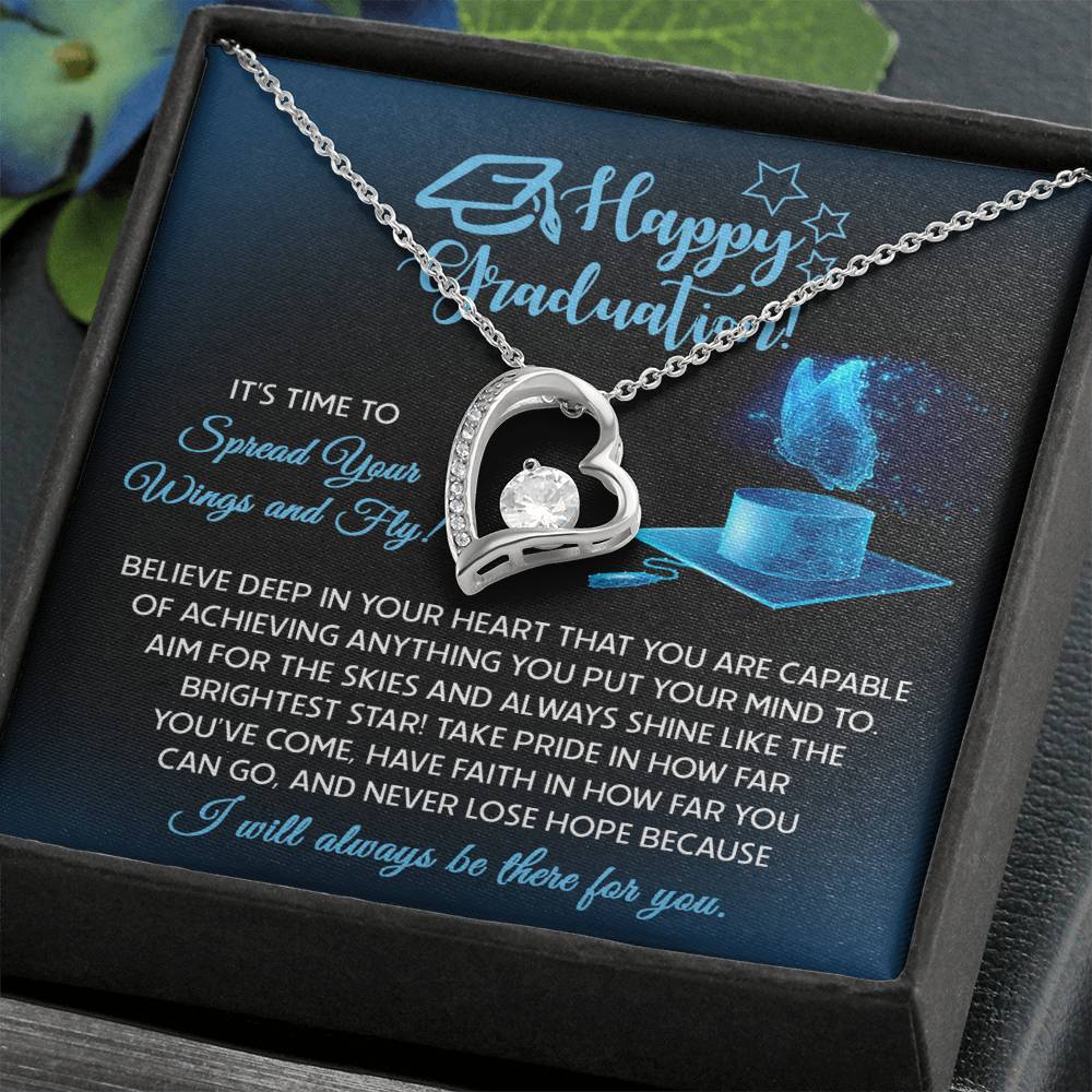 Necklace Graduation Gift - Spread Your Wings