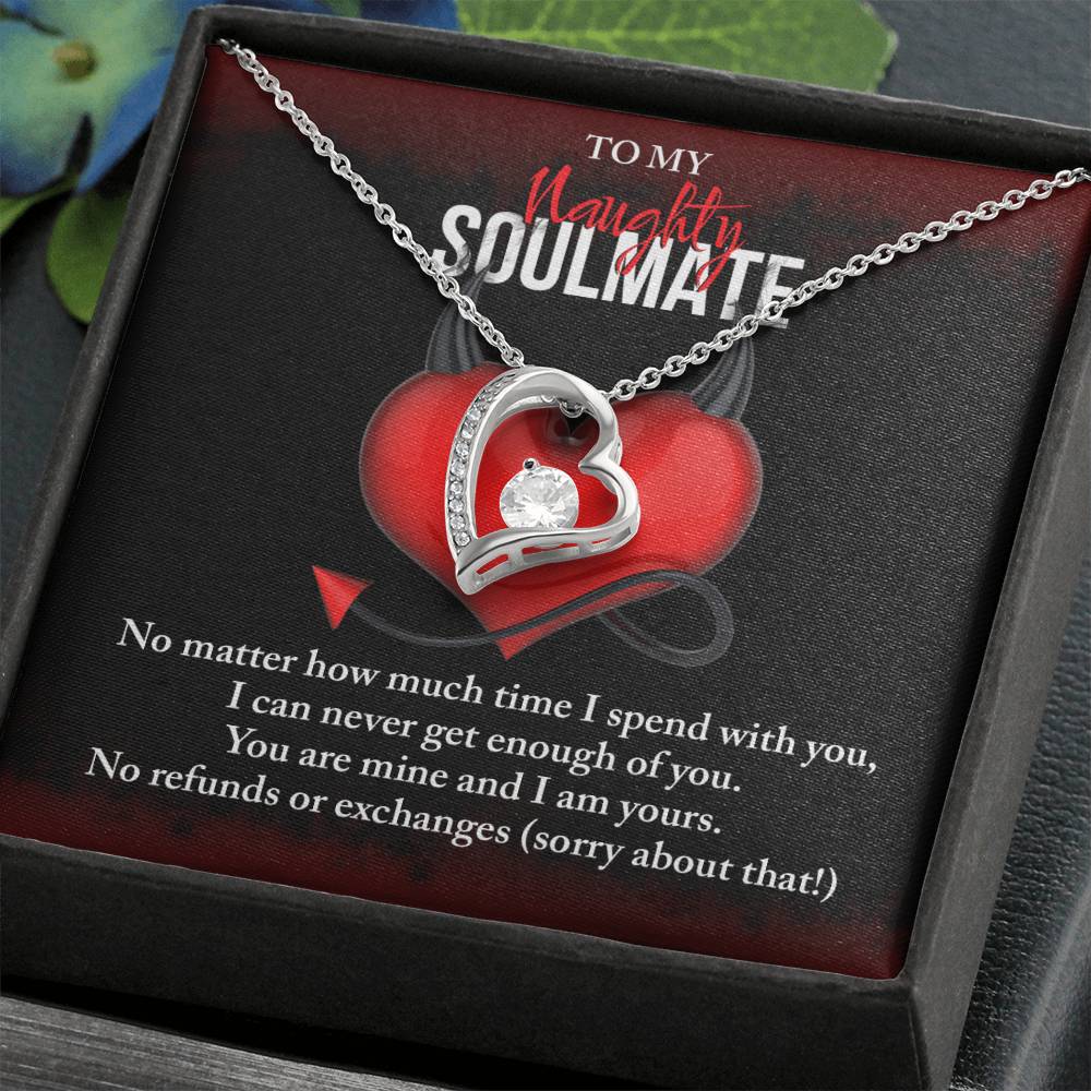 Valentine's Day Necklace Gift - Soulmate No Refunds