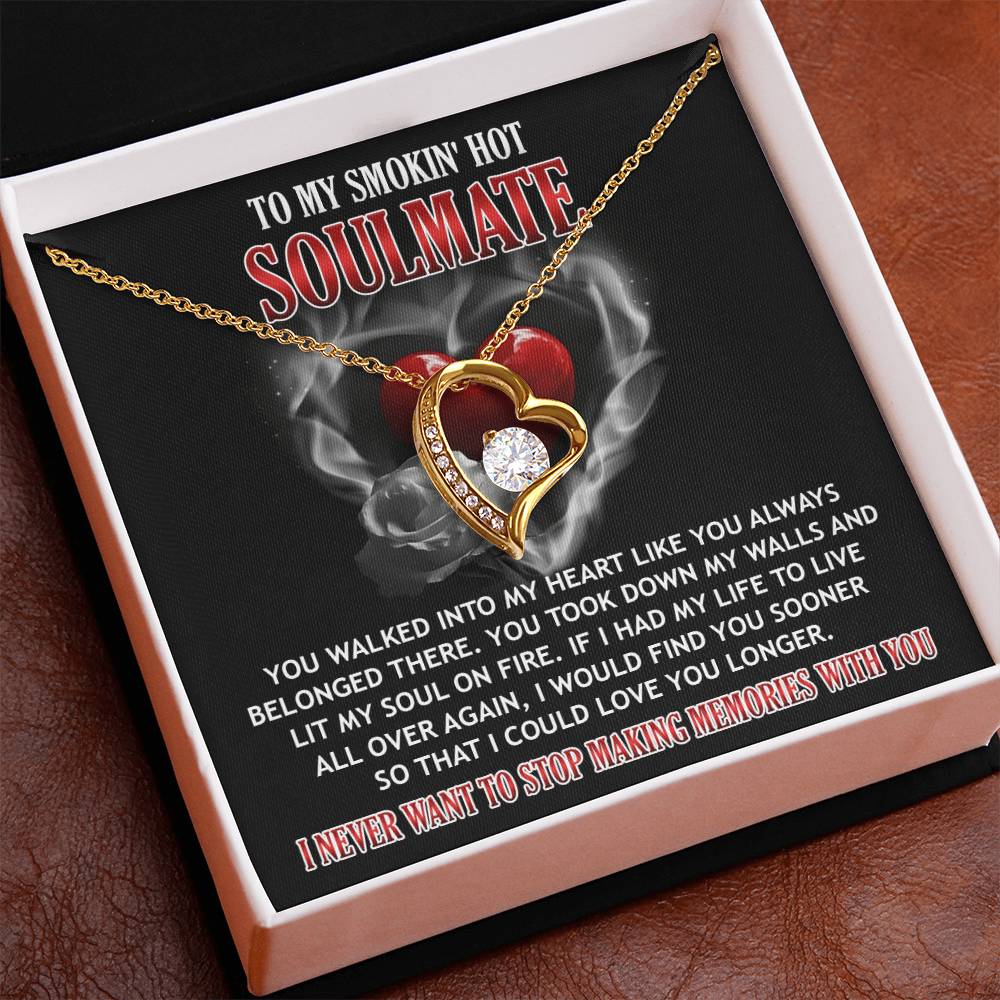 Valentine's Day Necklace Gift - Soulmate On Fire