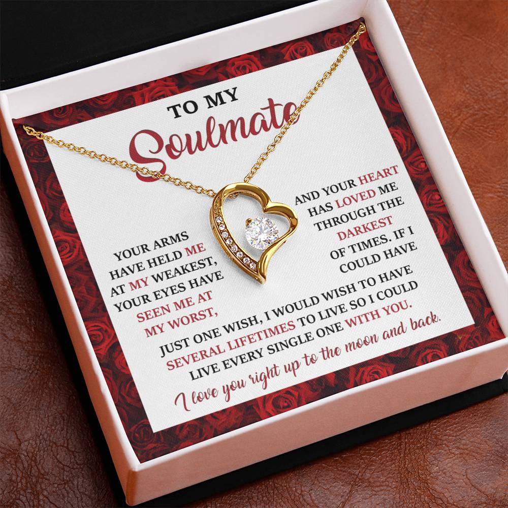 Valentine's Day Necklace Gift - Soulmate One Wish