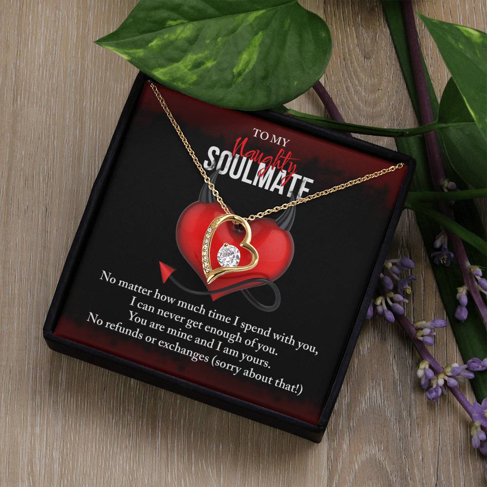 Valentine's Day Necklace Gift - Soulmate No Refunds