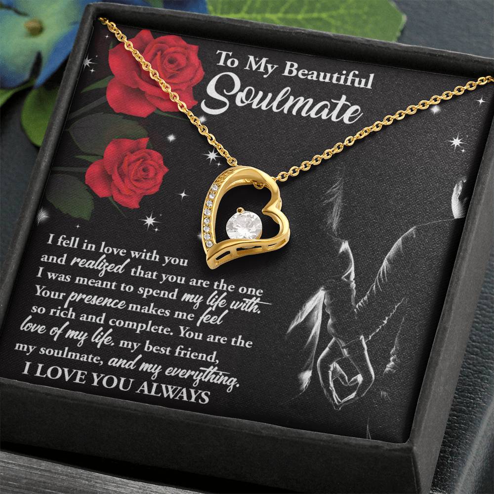 Valentine's Day Necklace Gift - Soulmate Spend My Life