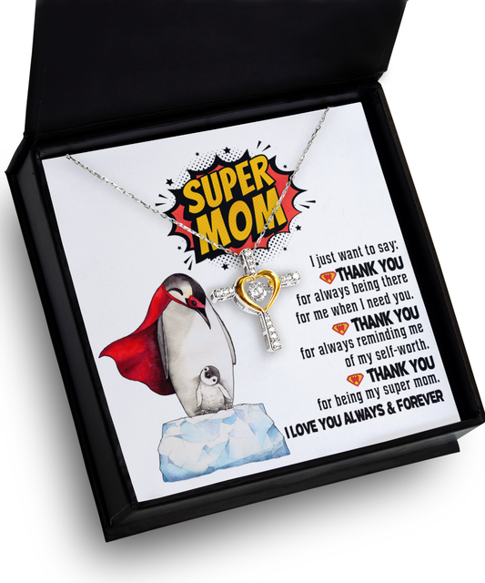 Necklace Gift For Mom - Super Mom