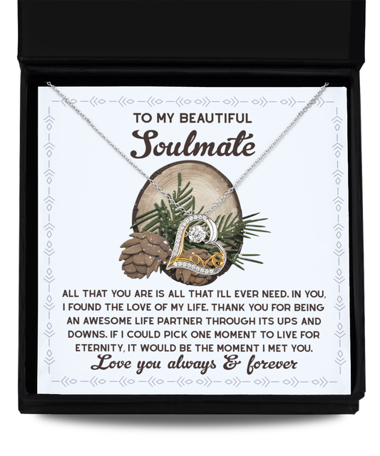 Necklace Gift For Soulmate - One Moment