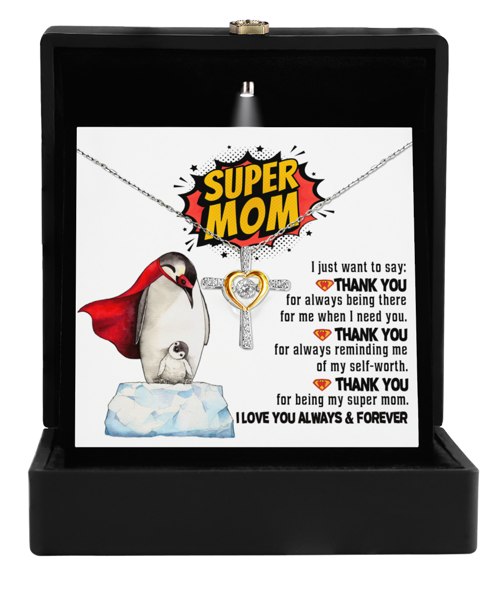 Necklace Gift For Mom - Super Mom