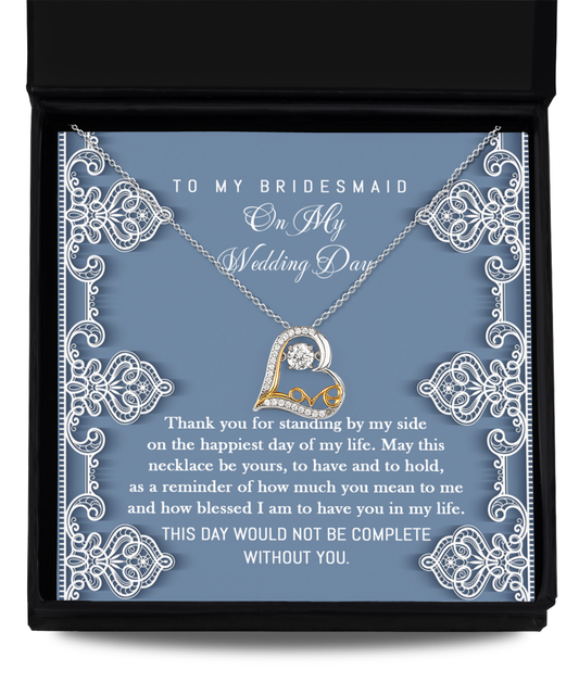 Wedding Gift For Bridesmaid From Bride - By My Side