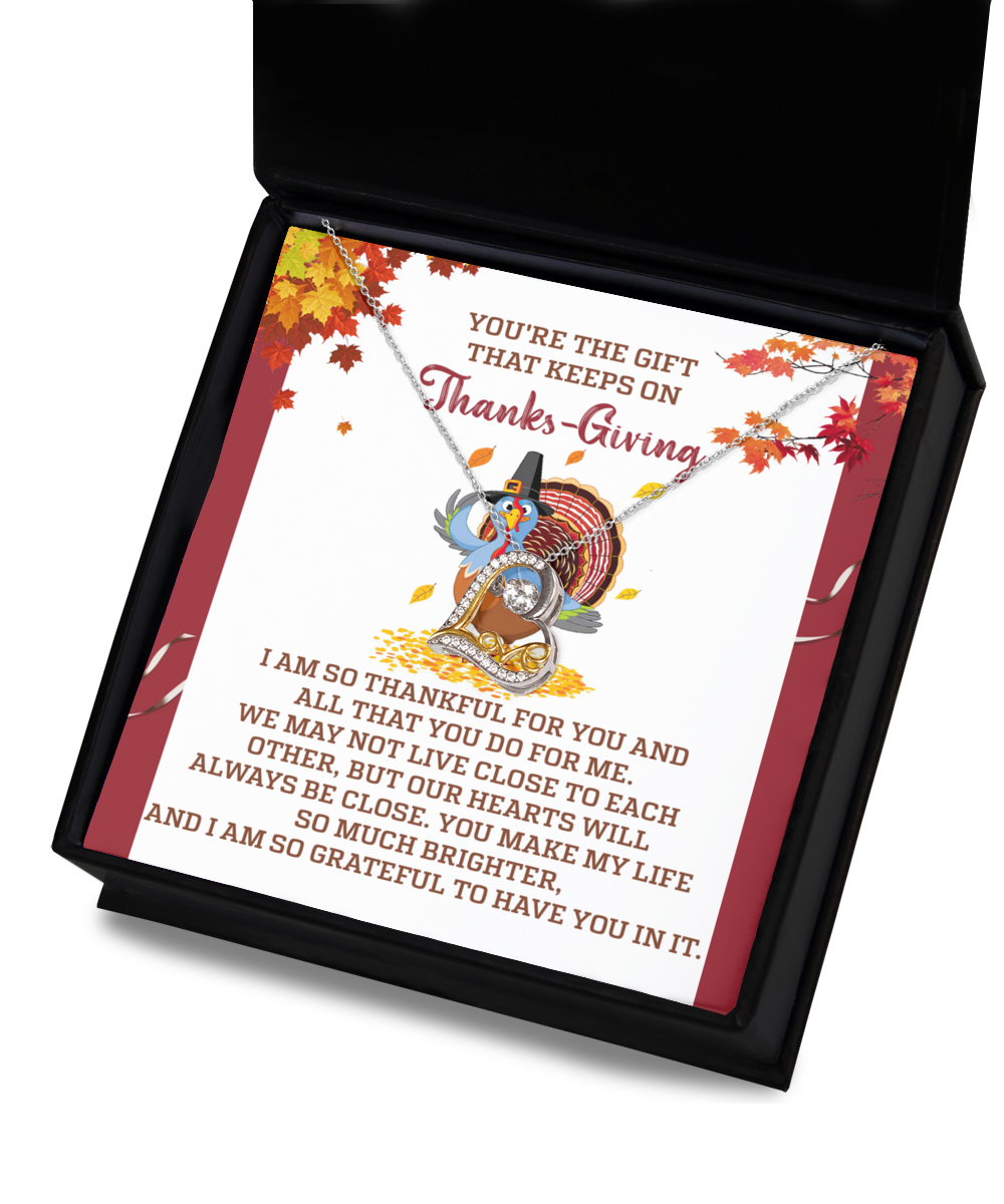 Thanksgiving Necklace Gift - Always Be Close