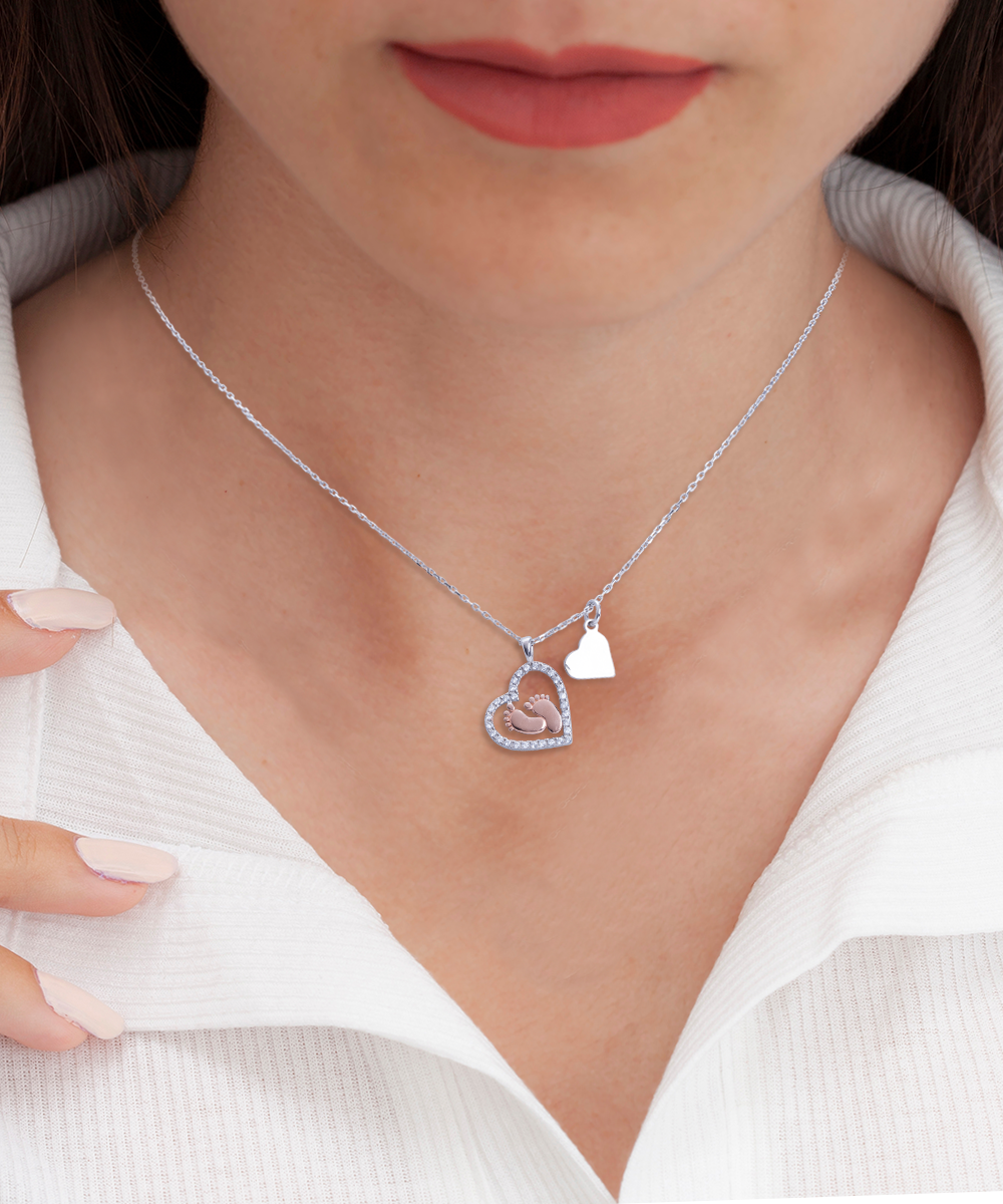 Necklace Gift For Mama To Be - All Your Heart