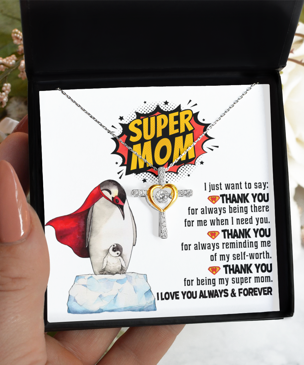 Necklace Gift For Mom - Super Mom