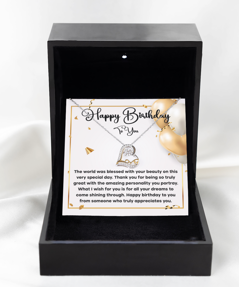 Necklace Birthday Gift - Happy Birthday To You